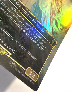 MTG Galadriel, Light of Valinor *BORDERLESS FOIL* The Lord of the Rings 498 NM - Image 3