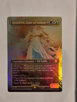 Galadriel, Light of Valinor M0498 Foil (Borderless) Lord of the Rings MTG NM - Image 1