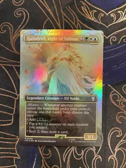 Galadriel, Light of Valinor Borderless FOIL The Lord of the Rings: NM MTG - Image 1