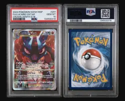 2023 Pokemon Lucario VSTAR SWSH291 Full Art Black Star Promo Crown Zenith PSA 10 - Image 2