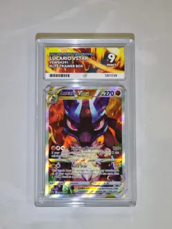 Lucario Vstar Swsh291 Black Star Promo Mint 9 Ace Graded Pokemon Card Holo ETB - Image 1