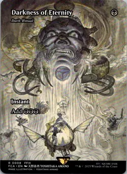Darkness Of Eternity-Dark Ritual Showcase Final Fantasy MTG NM - Image 1