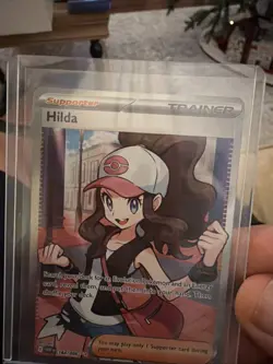 Hilda 164/086 Full Art Ultra Rare White Flare Holo Pokemon TCG Card NM Condition - Image 2