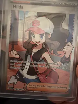 Hilda 164/086 Full Art Ultra Rare White Flare Holo Pokemon TCG Card NM Condition - Image 3