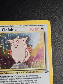 Clefable 1/64 1st Edition Holo Rare Pokemon TCG Jungle LP - Image 4