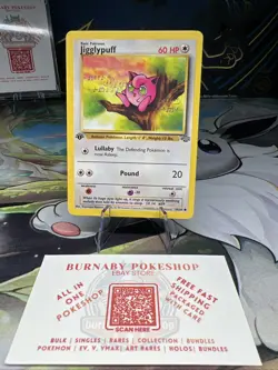 Jigglypuff 54/64 Jungle 1st Edition WOTC Pokemon Card - Near Mint - Image 1