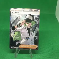 Pokemon TCG Black Bolt Ultra Rare Trainer Card N's Plan 163/086 - Image 1