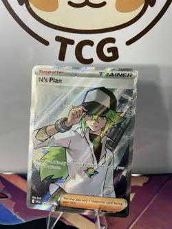 Pokemon TCG Black Bolt Ultra Rare Trainer Card N's Plan 163/086 - Image 2