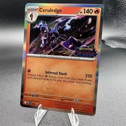 Ceruledge 014 Phantasmal Flames Stamp Promo Pre Release Near Mint Card - Image 1