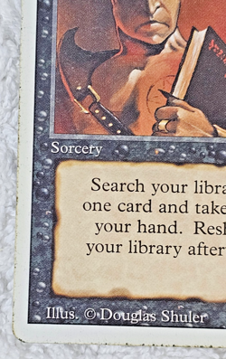 MTG Revised Demonic Tutor 1994 Original Magic Card Vintage Sorcery LP - Image 5