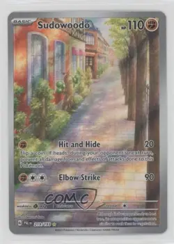 Sudowoodo Illustration Rare Pokemon Scarlet & Violet Paldea Evolved SV02 #219 - Image 1