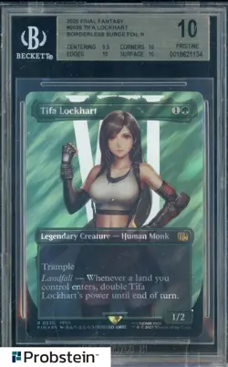 2025 MTG Final Fantasy Borderless Surge Foil #0536 Tifa Lockhart BGS 10 PRISTINE - Image 1