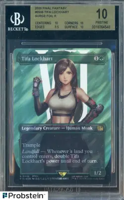 2025 MTG Final Fantasy Borderless Surge Foil #0536 Tifa Lockhart BGS 10 PRISTINE - Image 1