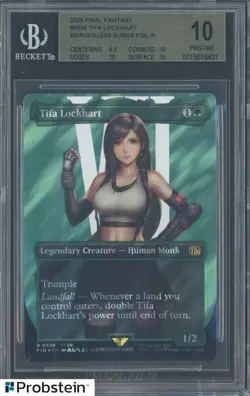 2025 MTG Final Fantasy Borderless Surge Foil #0536 Tifa Lockhart BGS 10 PRISTINE - Image 1