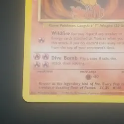 Moltres 27/62 - Rare - Unlimited Fossil Set - VINTAGE WOTC Pokemon Card - NM/LP - Image 5