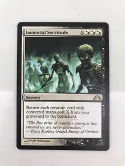Immortal Servitude MTG Magic the Gathering Card LP Lightly Played Gatecrash - Image 1