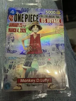 One Piece Monkey.D.Luffy US College Promo P-055 Trading card - New, Sealed - Image 3