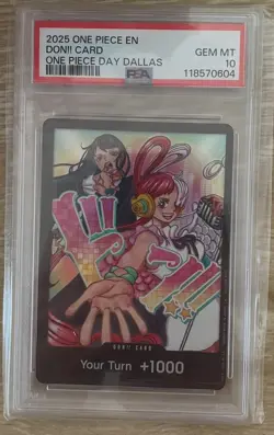 2025 One Piece Don!! Card (Uta & Ado) One Piece Day Dallas 2025 PSA 10 EN - Image 1
