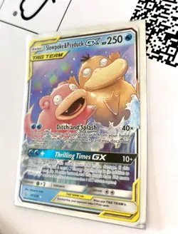 Pokemon TCG Slowpoke and Psyduck GX Ultra Rare Card 35/236 Unified Minds NM - Image 1
