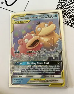 Pokemon TCG Slowpoke and Psyduck GX Ultra Rare Card 35/236 Unified Minds NM - Image 2