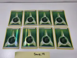 2011 Unnumbered Reverse Holo Energy Pokemon Card Lot Of 8 Grass LP - Image 1