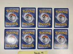 2011 Unnumbered Reverse Holo Energy Pokemon Card Lot Of 8 Grass LP - Image 3