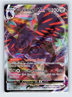 Corviknight VMAX - 110/163 - Pokemon Battle Styles Sword Shield Rare Card NM - Image 1