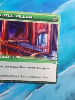 Castle Pillar OP Ultra Rare Location Dawn of Perim. Chaotic TCG Card NM/LP - Image 2