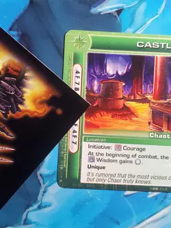 Castle Pillar OP Ultra Rare Location Dawn of Perim. Chaotic TCG Card NM/LP - Image 3
