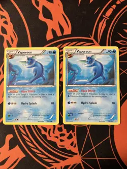 Pokemon Vaporeon TCG Card 22/98 XY-Ancient Origins Regular Uncommon LP-NN X2 - Image 1