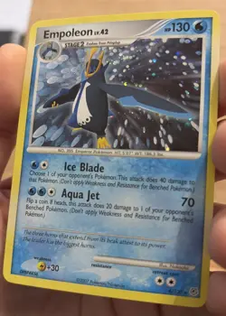 Pokemon 2007 Diamond & Pearl Empoleon LV. 42 Holo Card #4/130 - Image 2