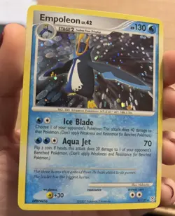 Pokemon 2007 Diamond & Pearl Empoleon LV. 42 Holo Card #4/130 - Image 3