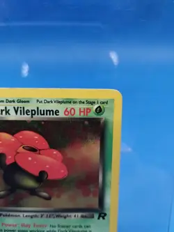 Pokemon Dark Vileplume TCG Holo Card Unlimited Rare, Vintage 13/82, MP - Image 2