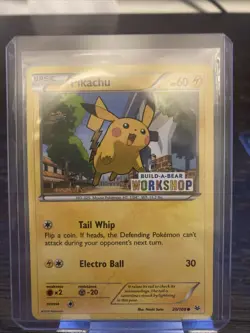 Pokemon TCG 2016 Pikachu Build-A-Bear Stamped Promo Card 20/108 NM/LP Condition - Image 1