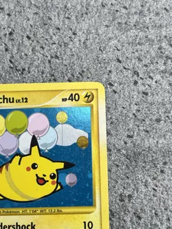 2009 Pokemon Platinum Rising Rivals #113 Flying Pikachu Holo Card LP - Image 3