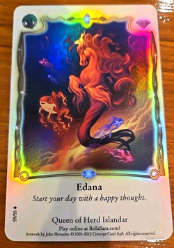 Bella Sara Rare Foil EDANA S9/55 Herds from North of North Series Card Single - Image 1