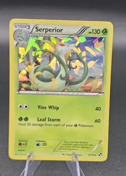 Pokemon TCG Serperior 2011 Black & White Cracked Ice Holo Card 5/114 RARE - Image 1