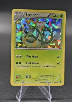 Pokemon TCG Serperior 2011 Black & White Cracked Ice Holo Card 5/114 RARE - Image 2