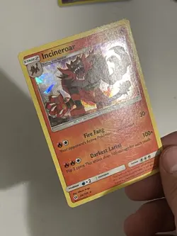 Pokemon TCG Incineroar Sun & Moon Base Set 26/149 Cracked Ice Holo Rare Card - Image 3
