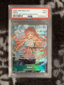 Nami (CS 25-26 Top Player Pack) - One Piece Promotion Cards (OP-PR) PSA 9 - Image 1