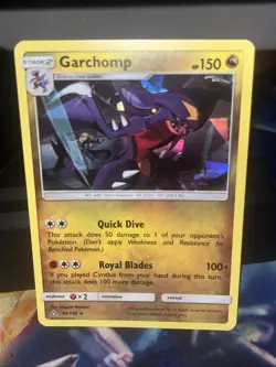 POKEMON GARCHOMP #99/156 RARE CRACKED ICE HOLOFOIL VLP CARD ULTRA PRISM SEE PIC - Image 1