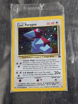 Cool Porygon Holo Pokemon Card Game Black Star Promo Sealed Pokemon TCG - Image 1