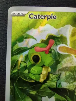 Pokemon TCG Caterpie 172/165 Scarlet & Violet 151 Holo Illustration Rare Card - Image 2