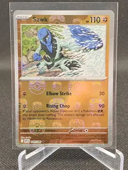 Sawk (Master Ball Pattern) 049/086 Sv: White Flare Holo 2025 Pokemon Card - Image 1