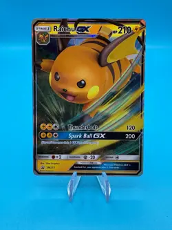 Raichu GX SM213 Black Star Promo Full Art Holo Pokemon Card NM - Image 1