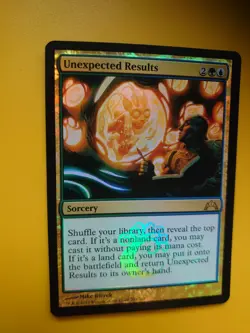 Magic the Gathering Card. FOIL Unexpected Results Gatecrash rare sorcery - Image 2