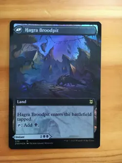 Mtg Zendikar Rising Hagra Mauling / Hagra Broodpit Extended Art FEA FOIL NM - Image 2
