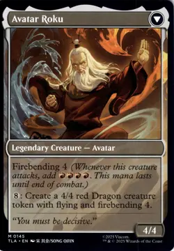 The Legend of Roku Avatar: The Last Airbender Magic MTG NM - Image 2