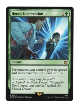MTG - Heroic Intervention - Normal - Universes Beyond: Doctor Who - Near Mint - Image 1