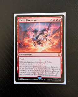 FATED FIREPOWER Rare Avatar: The Last Airbender Near Mint Magic: The Gathering - Image 1